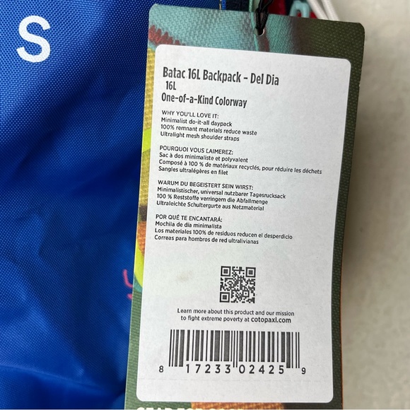 Cotopaxi Backpack Adult Blue Pink Batac 16L Del Dia Nylon Chelsea Piers NYC Logo - Picture 3 of 11